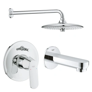 Готовый комплект для душа и ванны GROHE Eurosmart Cosmopolitan скрытого монтажа, хром (NSB0171)