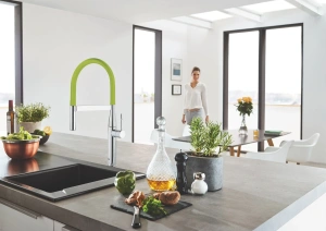 Гибкий шланг GROHE GROHFlexx с пружиной для смесителя Essence, зеленый (30321GE0)