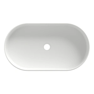Раковина накладная Aqueduto ESPIRAL, овальная 390*600, белый матовый (ESP0220)