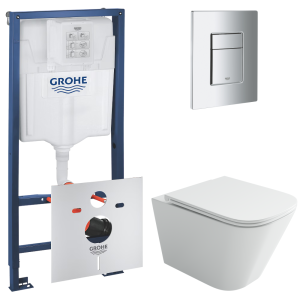Комплект инсталляции GROHE Rapid SL 4 в 1 с унитазом Союз CN4009T и звукоизоляционным комплектом (NW0794)