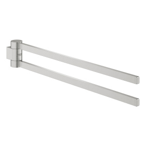 Держатель для полотенца GROHE Selection 400 мм, двойной, поворотный, суперсталь (41063DC0)