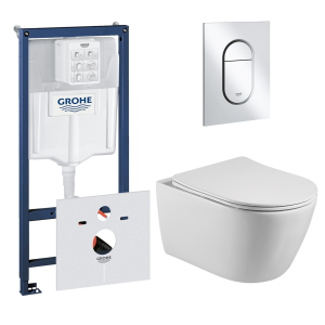 Комплект инсталляции GROHE NW0145/S с унитазом Aquatek БЕТТА и сиденьем с микролифтом (NW0201)