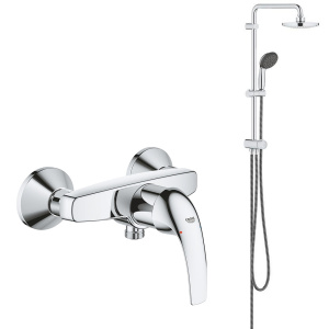 Душевая система GROHE Vitalio Start System 180 Flex со смесителем для душа, хром (NSB0151)