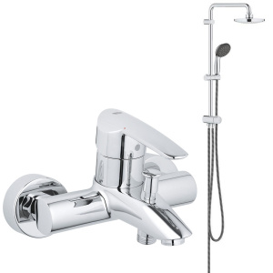 Душевая система GROHE Vitalio Start System 180 Flex со смесителем для ванны (NSB0153)