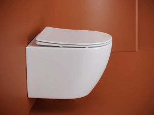 Подвесной унитаз Ceramicanova Уно безободковый, смыв Торнадо, белый (CN11001T)