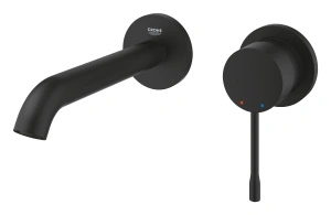 Внешняя часть смесителя для раковины GROHE Essence скрытого монтажа, на 2 отверстия, M-Size, фантомный черный (29192KF1)