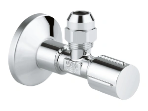 Вентиль угловой GROHE 1/2″-3/8″ для подключения смесителей, хром (22039000)