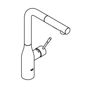 Смеситель для кухни GROHE Essence с вытяжным изливом 2jet, теплый закат глянец (30504DA0)