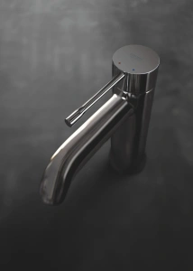 Смеситель для раковины GROHE Essence с донным клапаном, темный графит глянец (23589A01)