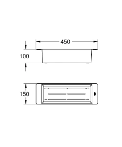 Кухонный дуршлаг GROHE многофункциональный, нержавеющая сталь, матовая (40852SD0)