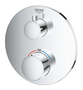 Внешняя часть термостата для душа GROHE Grohtherm, хром (24075000)