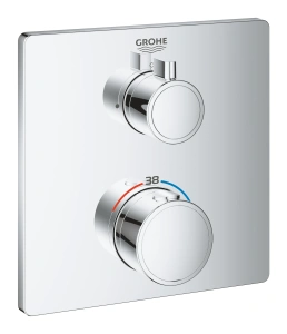 Внешняя часть термостата для душа GROHE Grohtherm, хром (24078000)