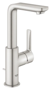 Смеситель для раковины GROHE Lineare с донным клапаном, L-Size, суперсталь (23296DC1)