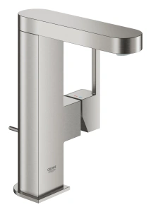 Смеситель для раковины GROHE Plus с донным клапаном, M-Size, суперсталь (23871DC3)