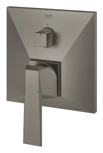 Внешняя часть смесителя для ванны GROHE Allure Brilliant с переключателем на 3 положения, темный графит матовый (24099AL0)