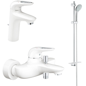Готовый комплект для ванной комнаты GROHE Eurostyle, белая луна (NB0019-1)