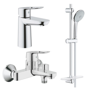 Готовый комплект для ванной комнаты GROHE BauLoop, хром (NB0084)