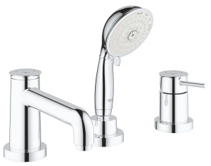 Смеситель для ванны GROHE BauClassic на 3 отверстия, на край ванны, хром (2511800A)