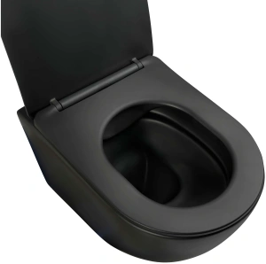 Унитаз Aquatek ВЕГА подвесной с сиденьем с микролифтом, матовый черный AQ1905-MB