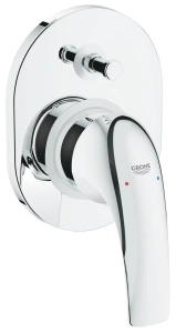 Смеситель для ванны GROHE BauCurve в комплекте с монтажной частью, хром (29043000)