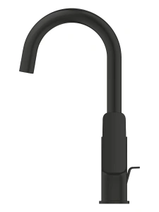 Смеситель для раковины GROHE Cubeo с донным клапаном, L-size., матовый черный (1017672430)