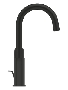 Смеситель для раковины GROHE Cubeo с донным клапаном, L-size., матовый черный (1017672430)