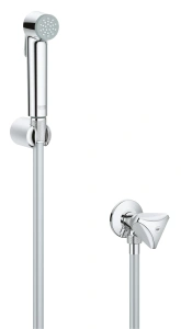 Душевой набор с угловым вентилем, 1 вид струи, GROHE Tempesta Trigger Spray, хром, (26357000)
