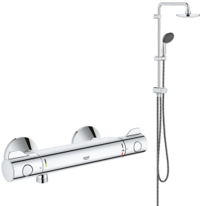 Душевая система GROHE Vitalio Start System 180 Flex с термостатом для душа, хром (NSB0159)