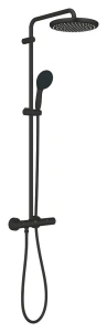 Душевая система GROHE Tempesta System 250 с термостатом для душа, матовый чёрный (266702431/U1), уцененный товар