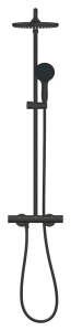 Душевая система GROHE Tempesta System 250 с термостатом для душа, матовый чёрный (266702431/U1), уцененный товар
