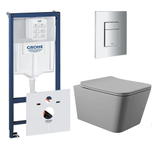 Комплект инсталляции GROHE Rapid SL 38775001 с унитазом Aqueduto MACIO MACT2130 и сиденьем с микролифтом (NW0541)