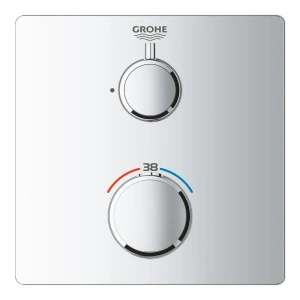 Внешняя часть термостата для душа GROHE Grohtherm, хром (24078000)