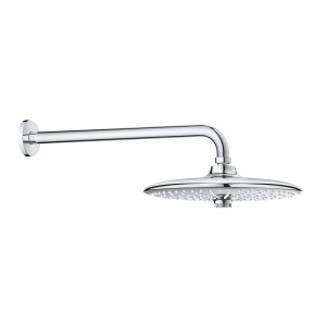 Верхний душ GROHE Euphoria 260 с душевым кронштейном 380 мм, 3 режима, хром (26459000)