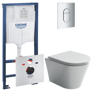 Комплект инсталляции GROHE Rapid SL 3 в 1 с унитазом Форма CN3011 и звукоизоляционным комплектом (NW0852)