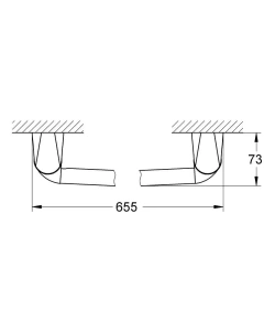 Держатель для полотенца GROHE Chiara 600 мм, хром (40329000)