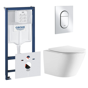 Комплект инсталляции GROHE NW0145/S с унитазом Aquatek ЛИБЕРТИ и сиденьем с микролифтом (NW0536)