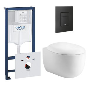 Комплект инсталляции GROHE 38811KF0 с унитазом Aquatek АЛЬТАИР и сиденьем с микролифтом (NW0154)