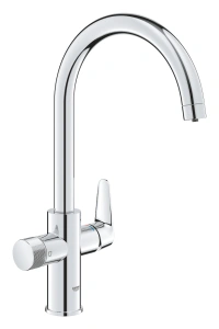 Смеситель для кухни GROHE Blue Pure BauCurve с функцией фильтрации, без фильтра в комплекте, хром (30580000)