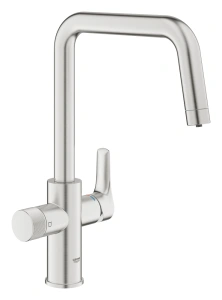 Смеситель для кухни GROHE Blue Pure Start с функцией фильтрации, без фильтра в комплекте, суперсталь (30595DC0)