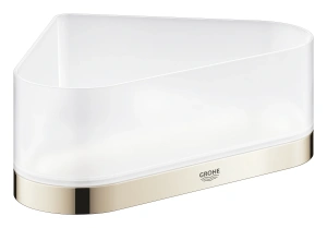 Полочка для душа GROHE Selection, угловая с держателем, никель глянец (41038BE0)