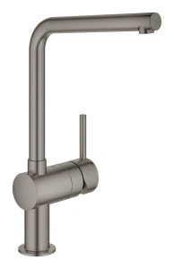 Смеситель для кухни GROHE Minta с поворотным L-изливом, темный графит матовый (31375AL0)