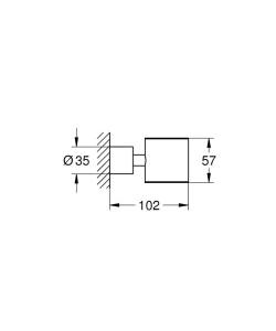 Держатель для стакана и дозатора жидкого мыла GROHE Atrio, холодный рассвет глянец (40304GL3)