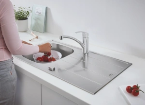 Мойка и смеситель для мойки GROHE K200, нержавеющая сталь (31565SD1)
