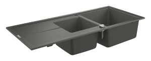 Мойка GROHE K400 с 1,5 чашей, серый гранит (31643AT0)