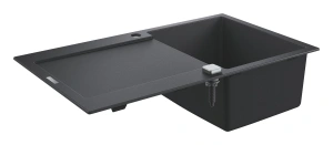 Мойка GROHE K500 с одной чашей, 860 x 500 мм, черный гранит (31644AP0)