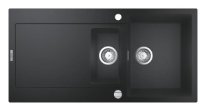 Мойка GROHE K500 с 1,5 чашей, 1000 x 500 мм, черный гранит (31646AP0)