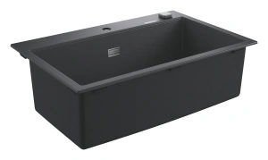 Мойка GROHE K700 с одной чашей, 780 x 510 мм, черный гранит (31652AP0)