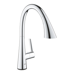 Смеситель для кухни GROHE Zedra Touch сенсорный с вытяжным душем 3jet, хром (30219002)