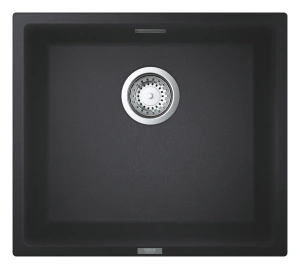 Мойка GROHE K700U с одной чашей, 457 x 406 мм, черный гранит (31653AP0)