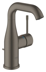 Смеситель для раковины GROHE Essence с донным клапаном, M-size, темный графит матовый (24173AL1)